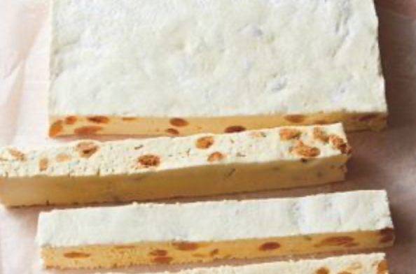 Pineapple white chocolate nougat