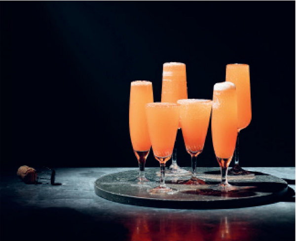 Pink Champagne cocktail