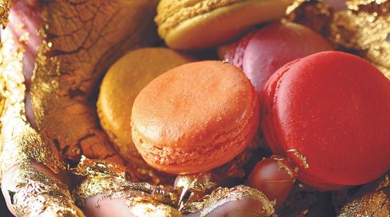Pink Champagne macarons