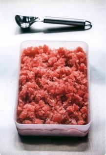 Pink grapefruit and Campari granita