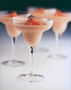 Pink grapefruit posset