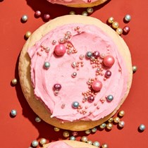 Pink grapefruit sugar cookies