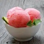 Pink guava sorbet 