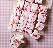 Pink jam slice