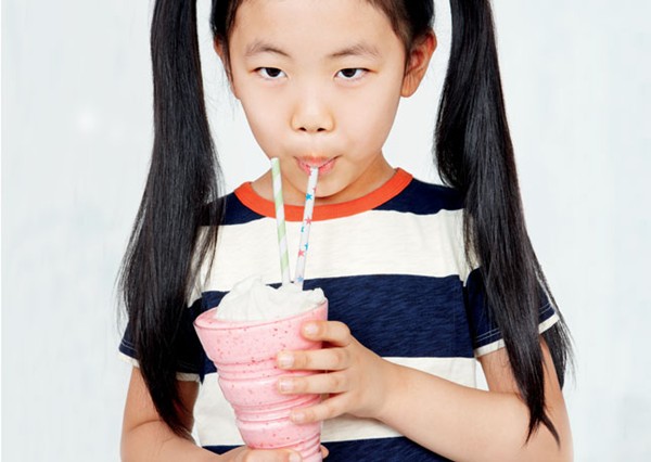Pink lady milk shake