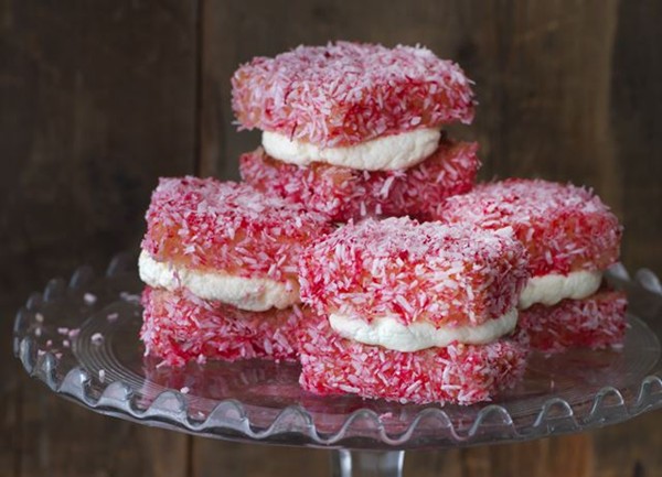 Pink lamingtons
