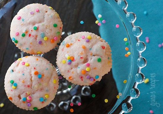 Pink lemonade confetti cupcakes