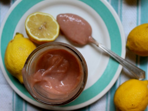 Pink lemonade curd