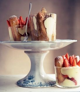 Pink mini trifles