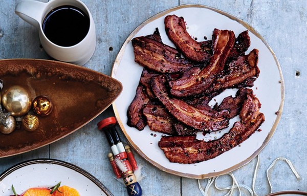 Pink peppercorn bacon