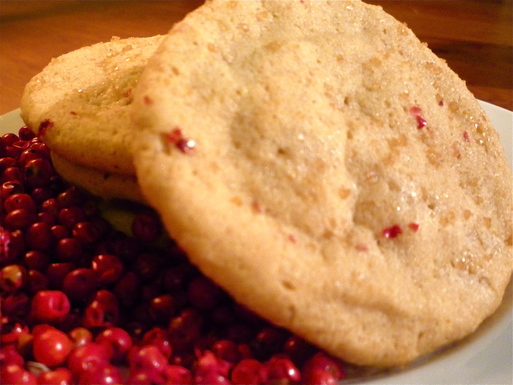 Pink peppercorn sugar & spice cookies