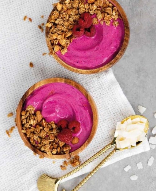 Pink power bowl