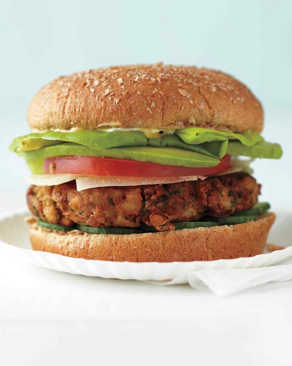 Pinto-and-rice burgers