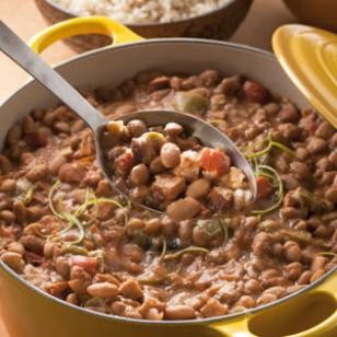 Pinto bean & andouille sausage stew