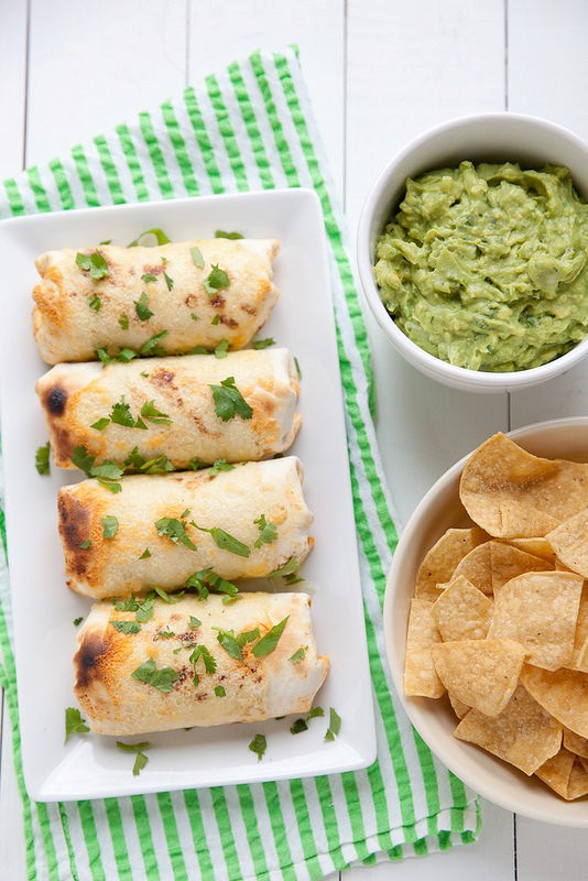 Pinto bean and Swiss chard baked burritos