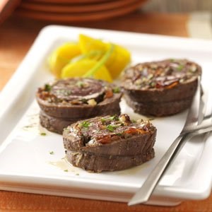 Pinwheel flank steaks