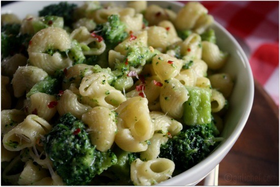 Pipette con broccoli
