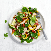 Piri piri chicken and cannellini bean salad