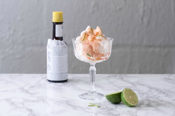 Pisco sour sorbet