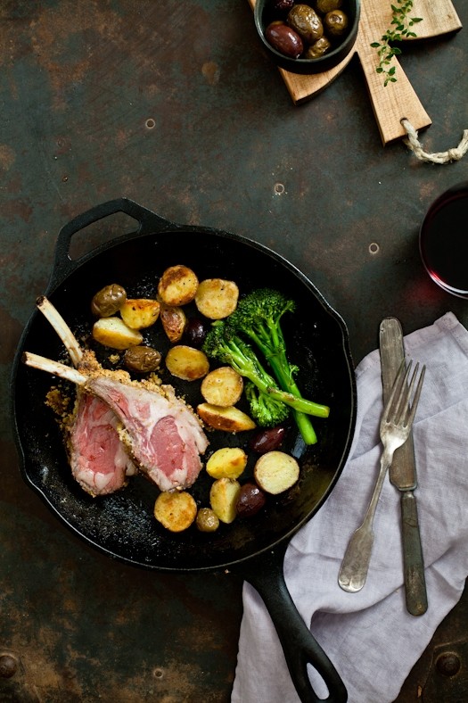 Pistachio & cumin crusted rack of lamb