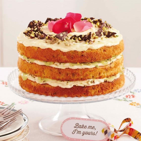 Pistachio & lime cake