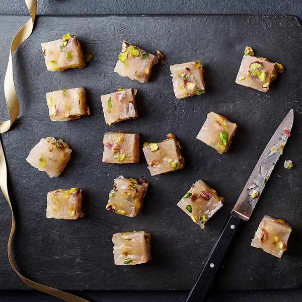 Pistachio & orange blossom Turkish delight