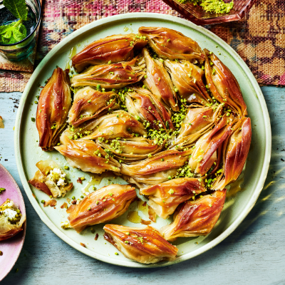 Pistachio & ricotta baklava