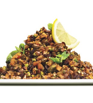 Pistachio and dried-fruit haroseth