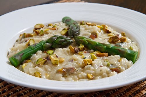 Pistachio and Gorgonzola risotto