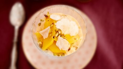 Pistachio and saffron kulfi