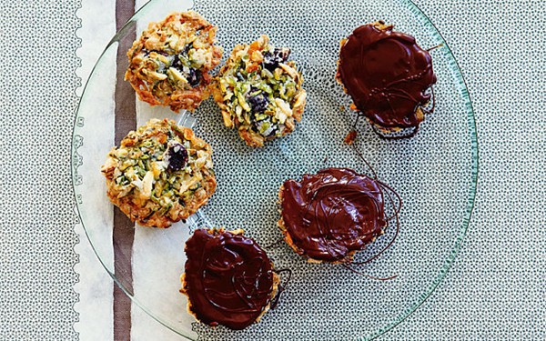 Pistachio and sour-cherry florentines
