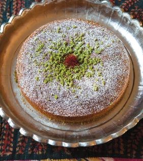 Pistachio cake (Cayk-e pesteh-ye Kermani)