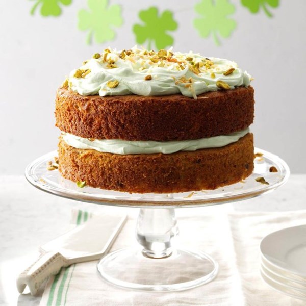Pistachio coconut cake