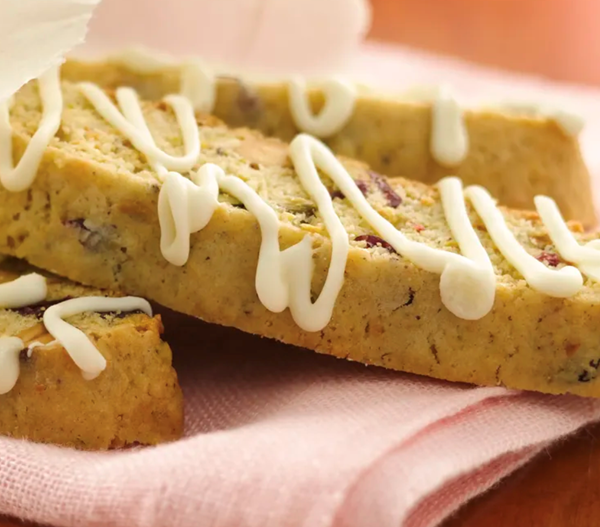 Pistachio-cranberry biscotti