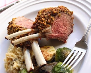 Pistachio crusted rack of lamb