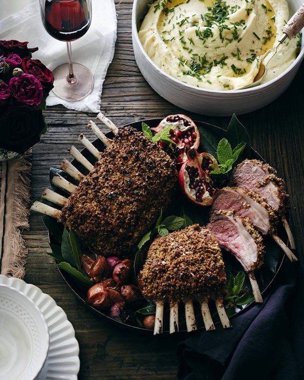 Pistachio crusted rack of lamb