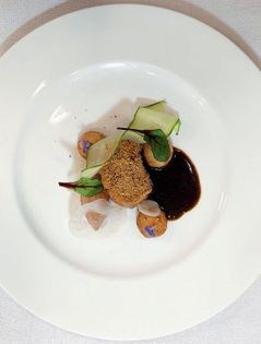Pistachio fennel duck
