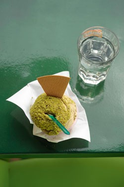 Pistachio ice cream (Gelato al pistacchio)