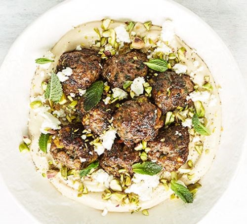 Pistachio lamb meatballs