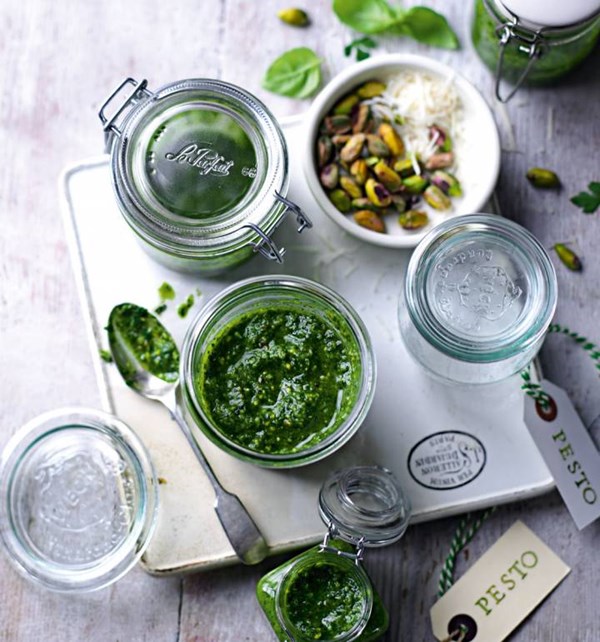 Pistachio lime pesto