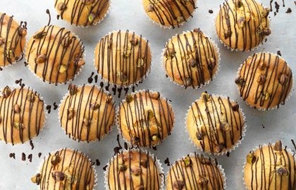 Pistachio muffins (Paezinhos de nozes)