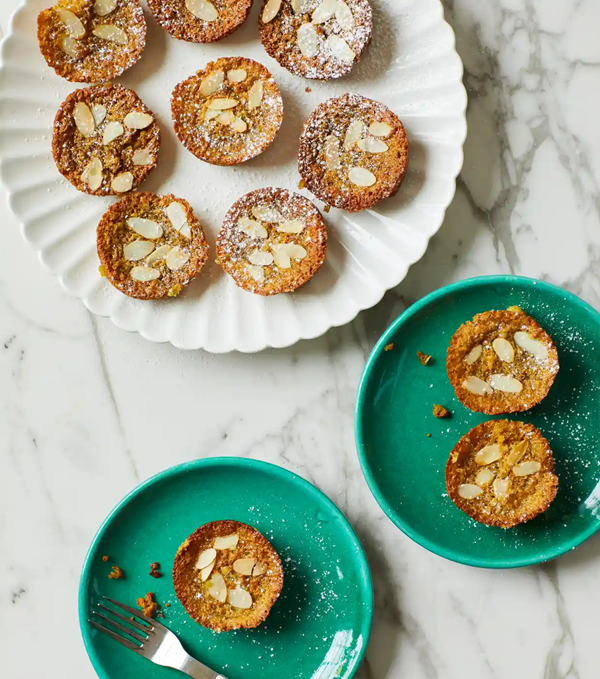 Pistachio, orange and brown butter friands