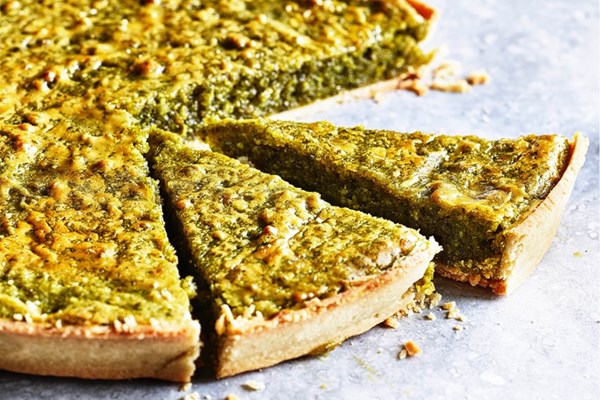 Pistachio, orange and cardamom tart