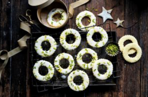 Pistachio rings (Pistazienringe)