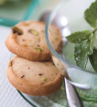 Pistachio shortbread