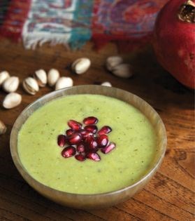 Pistachio soup (Sup-e pesteh)