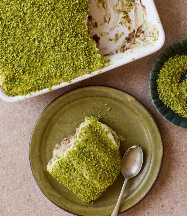 Pistachio tiramisu