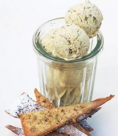 Pistachio wafers