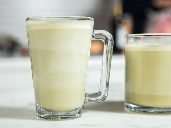 Pistachio white hot chocolate