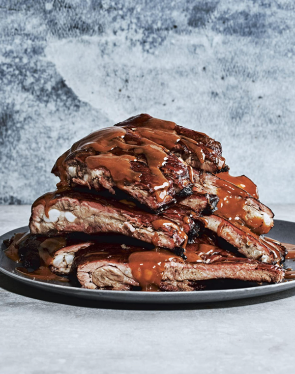 Pit-cooked ribs
